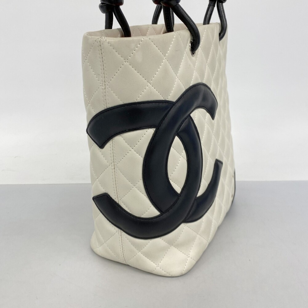 CHANEL Black Lambskin Leather Tote Bag - Picture 2 of 13
